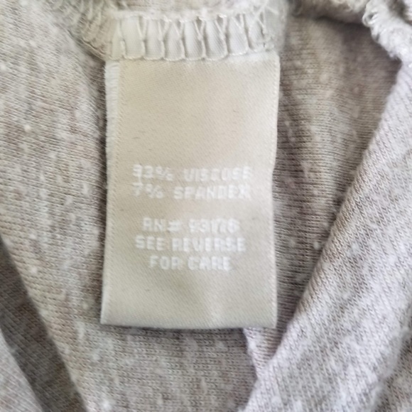 Joan Vass Hi/Lo Gray Long Sleeve Tunic Small - Picture 5 of 6